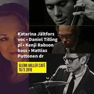 Katarina Jältfors, Daniel Tilling, Kenji Rabson och Mattias Puttonen på Glenn Miller Café Stockholm